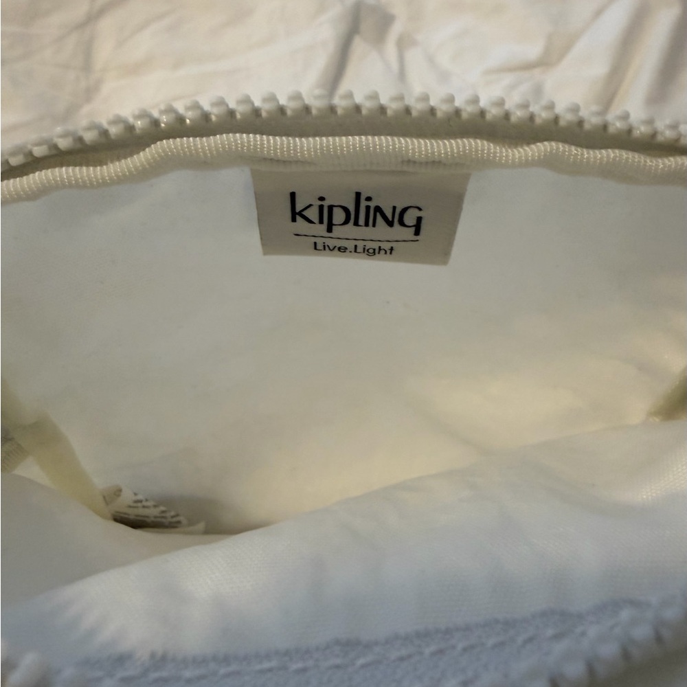 Kipling White  Nylon Crossbody Bag Adjustable Strap - Picture 6 of 8